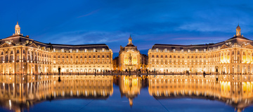 La place de la Bourse à Bordeaux